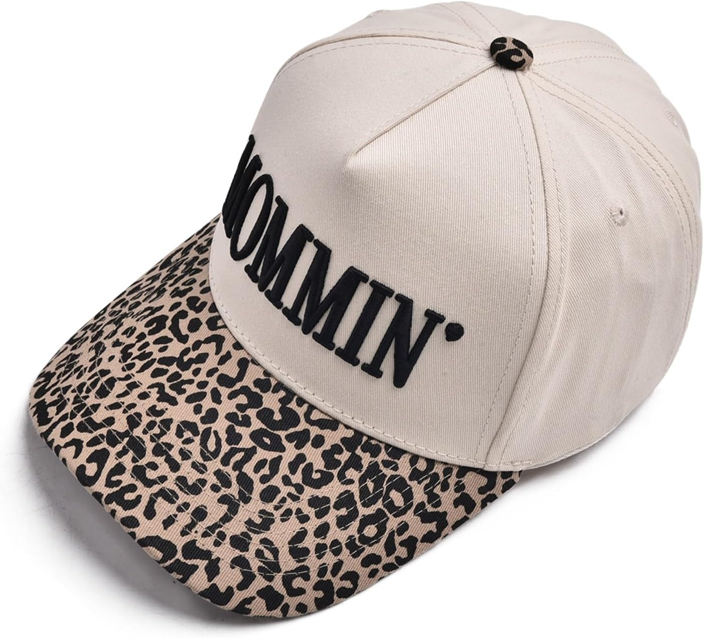 Mommin Trucker Hat for Women and Men, Embroidered Mom Baseball Cap, Adjustable Canvas Snapback